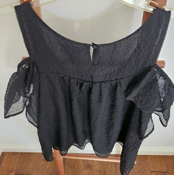 Anthropologie Maeve Open Shoulder Shirt - Picture 9 of 14